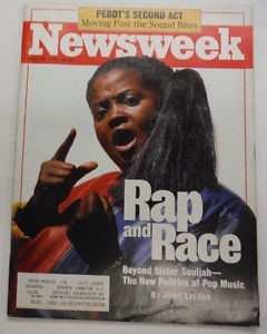 Sister Souljah on the cover of a magazine (www.ebay.com (newsweek magazine))